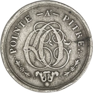 Charles X (1824-1830). Jeton de 1 gourde en métal de cloche ND (1825), Paris.