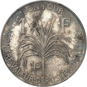 IIIe République (1870-1940). Proof of 1 franc with incomplete date, silver, heavy weight, Frappe spéciale (SP) ND (19--) [1903], Paris.