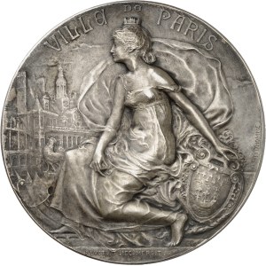 IIIe République (1870-1940). Médaille de l’Exposition coloniale internationale de Paris, par G.-H. Prud'homme ND (1900, attribuée en 1931), Paris.