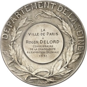 IIIe République (1870-1940). Médaille de l’Exposition coloniale internationale de Paris, par G.-H. Prud'homme ND (1900, attribuée en 1931), Paris.
