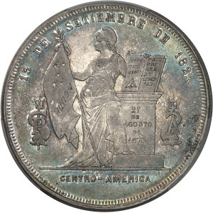 République. 1 peso 1882, Tegucigalpa.