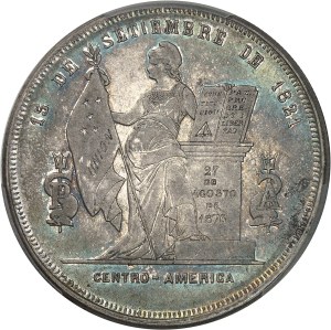 Republic. 1 peso 1882, Tegucigalpa.