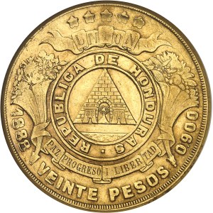 République. 20 pesos 1888, Tegucigalpa.