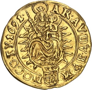 Leopold I (1657-1705). Ducat 1691, KB, Kremnitz.