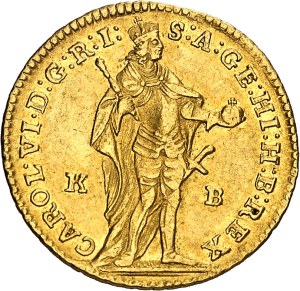 Charles VI (1711-1740). Ducat 1740/39, KB, Kremnitz.