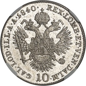 Ferdinand I (1835-1848). 10 kreuzers 1840, E, Karlsburg (Alba Julia).