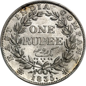 Guillaume IV (1830-1837). Roupie (one rupee) 1835 [1836-1840], Calcutta.