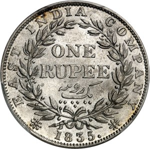 William IV (1830-1837). Rupee 1835 [1836-1840], Calcutta.