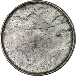 William IV (1830-1837). Fancy uniface test of 1 rupee, in ND lead (1834), Calcutta ?