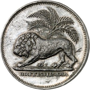 William IV (1830-1837). Fancy uniface test of 1 rupee, in ND lead (1834), Calcutta ?