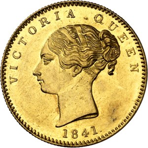Victoria (1837-1901). Mohur, legend continues 1841, Calcutta.