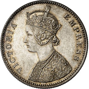 Victoria (1837-1901). Roupie 1885, C, Calcutta.