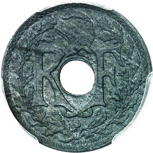 Third Republic (1870-1940). 1/2 cent zinc 1939, Paris.