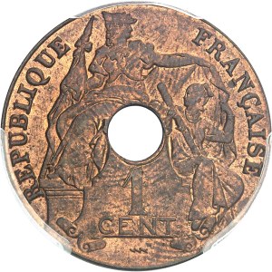 Third Republic (1870-1940). 1 cent 1923, éclair, Poissy.
