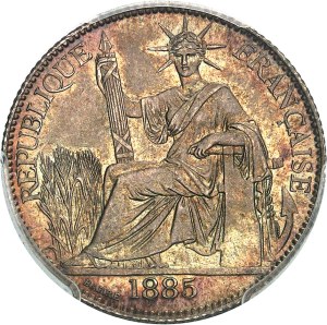 Third Republic (1870-1940). 20 cent 1885, A, Paris.