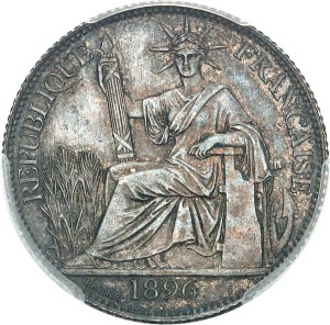 Third Republic (1870-1940). 20 cent, different torch 1896, A, Paris.