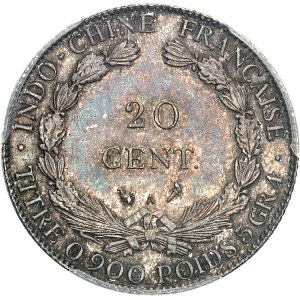 IIIe République (1870-1940). 20 cent(ièmes), différent torche 1896, A, Paris.