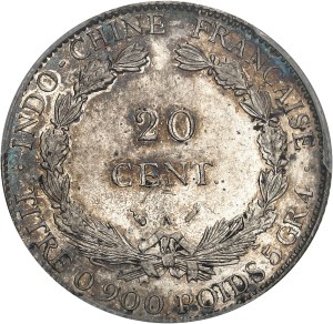 IIIe République (1870-1940). 20 cent, different beam 1896, A, Paris.