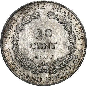 IIIe République (1870-1940). 20 cent(ièmes) 1921, A, Paris.