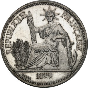 Third Republic (1870-1940). Piastre 1899, A, Paris.