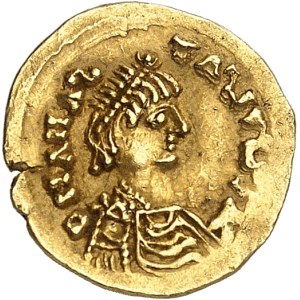 Ostrogoths, Théodoric (493-526). Trémissis au nom d’Anastase ND (c.500), Rome.