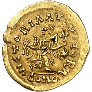 Ostrogoths, Théodoric (493-526). Trémissis au nom d’Anastase ND (c.500), Rome.