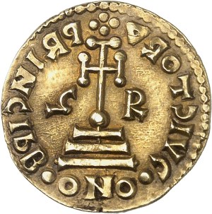 Benevento (principality of), Grimoald III as Prince (792-806). Solidus, class 2, retrograde legend on reverse ND, Benevento.
