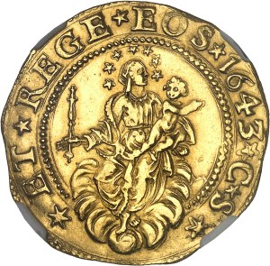 Genoa, Republic (1528-1797). 2 doppie dated 1643 CS, Genoa.