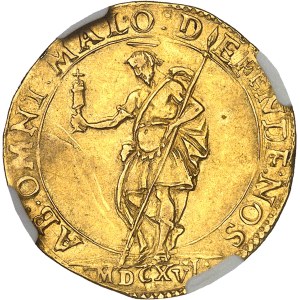 Mantoue, Ferdinand Gonzague (1612-1626). Doppia datée MDCXVI (1616), Mantoue.