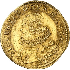 Mantoue, Vincent II Gonzague (mai à décembre 1627). 2 doppie datée 1627, Mantoue.