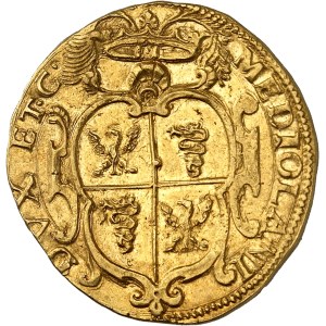 Milan (duché de), Philippe III (1598-1621). 2 doppie datée ou quadruple 1617, Milan.