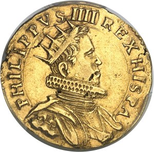 Milan (Duchy of), Philip IV (1621-1665). Double doppia (Doppia da due or quadruple) ND, Milan.