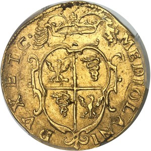 Milan (duché de), Philippe IV (1621-1665). Double doppia (Doppia da due ou quadruple) ND, Milan.