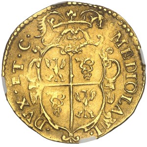 Milan (duché de), Charles II (1665-1700). Doppia 1676, Milan.