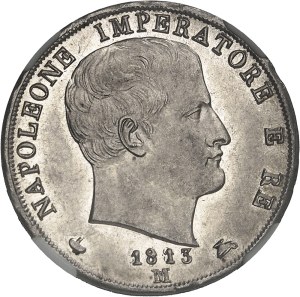 Milan, Kingdom of Italy, Napoleon I (1805-1814). 2 lira, 2nd type with recessed edge, Flan bruni (PROOF) 1813/188, M, Milan.