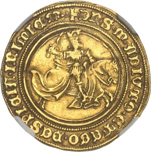 Naples (kingdom of), Alfonso V of Aragon (1442-1458). Alfonsin d'Or or ducaton (1 1/2 ducat) ND, Naples or Gaeta.