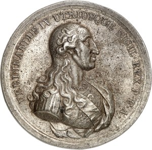 Naples and Sicily, Ferdinand IV (1759-1816). Medal, Votes publics pour le retour du Roi à Naples, by D. Perger 1799, Naples.