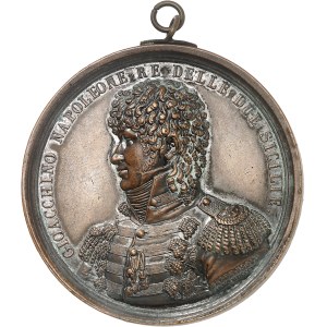 Naples, Joachim Murat (1808-1815). Médaille, prise de Capri en 1808, par Jaley 1811 (1813), Naples.