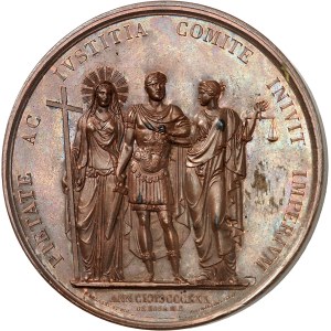 Naples et Deux-Siciles, Ferdinand II (1830-1859). Médaille, accession au trône de Ferdinand II de Bourbon, par V. Catenacci 1830, Naples.