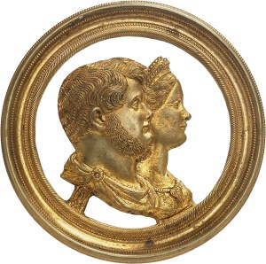 Naples and Two Sicilies, Ferdinand II (1830-1859). Cast iron, second marriage of Ferdinand II of Bourbon to Maria Theresa of Austria ND (c.1837), Naples.