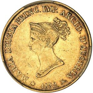 Parme, Marie-Louise (1815-1847). 20 lire 1832/15, Milan.