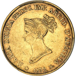 Parma, Marie-Louise (1815-1847). 20 lira 1832/15, Milan.