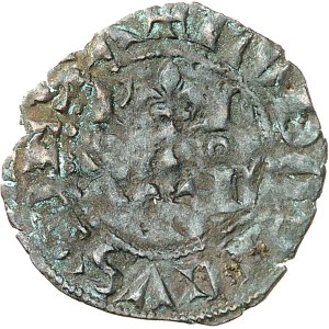 Savoie, Baronnie de Vaud, Louis II (1302-1350). Double tournois, 1er type ND (c.1340), Pierre-Châtel.