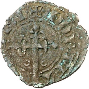 Savoie, Baronnie de Vaud, Louis II (1302-1350). Double tournois, 1er type ND (c.1340), Pierre-Châtel.