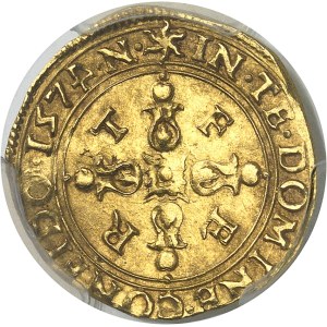 Savoie, Emmanuel-Philibert (1553-1580). Écu d’or au soleil, 6e type 1574, N, Nice.
