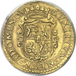 Savoie, Charles Emmanuel I (1580-1630). Quadruple écu d’or, Ve type ND, T, Turin.