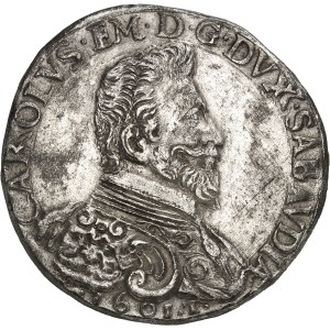 Savoie, Charles-Emmanuel Ier (1580-1630). Ducaton, VIIIe type 1601, T, Turin.
