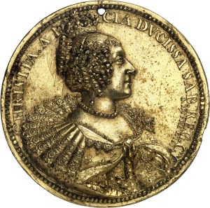 Savoie, Victor-Amédée I (1630-1637). Medal, Christine de France, by G. Dupré 1635, antique cast, Paris.