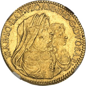 Savoy, Victor-Amédée II (1675-1730). Doppia, regency of his mother 1678, Turin.