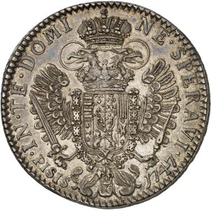 Toscane (Grand-duché de), François II de Lorraine (1737-1765). Francescone (4 fiorini ou 10 paoli) 1747, Florence.